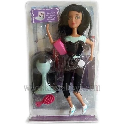 Детска играчка Кукла с черна перука
