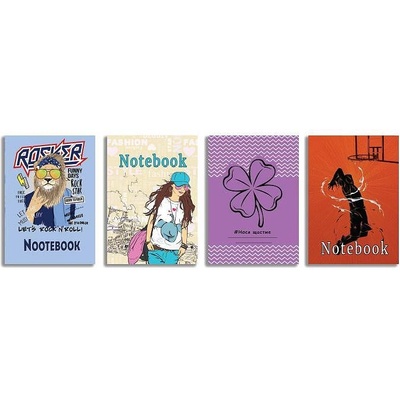 Екобелан Тетрадки А5, 40 листа, ред, офсетова хартия