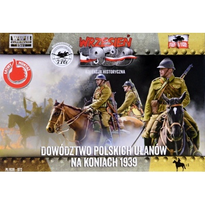 Polish HQ Uhlans on horses 1939 First to Fight PL1939-072 1:72