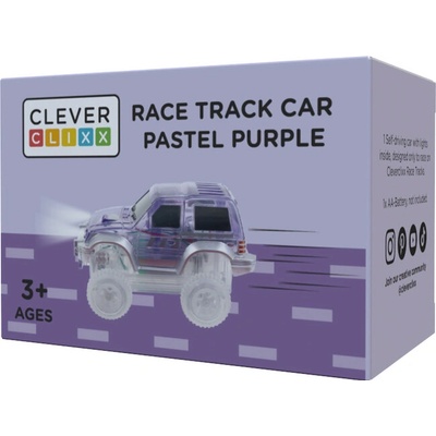 CLEVERCLIXX Pretekárske auto pastelovo fialové