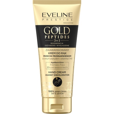 Eveline Cosmetics Gold Peptides krém na ruky proti pigmentovým škvrnám 75 ml