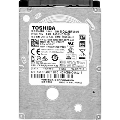 Toshiba 500GB, SSHD, MQ02ABF050H