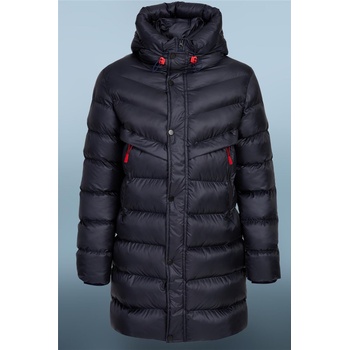 D1fference Мъжко водонепромокаемо и ветроустойчиво яке с качулка du - Тъмносиньо #408722 (408722_Тъмно синьо)