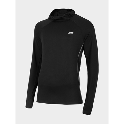 4F H4L22-BLMF013 deep black mikina