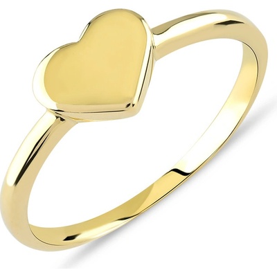 Lillian Vassago celozlatý prsten se srdíčky LLV85 GR056