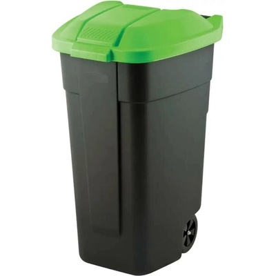 Curver Nádoba na odpadky, zelená/krémová/písková, 110 l