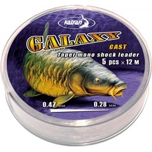 Katran Taper Mono Shock Leader Galaxy Cast 5x12 m 0,28-0,47 mm