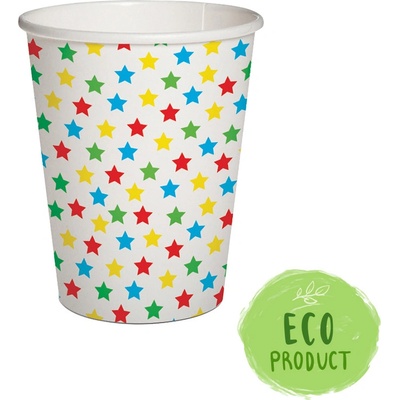 Papierový pohár PAW Eco 250 ml Stars
