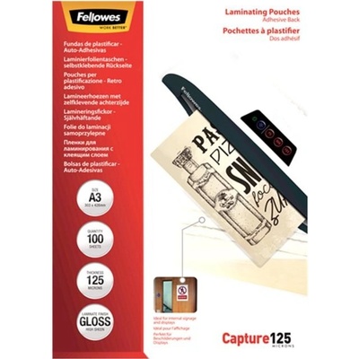 Laminovacie fólie Fellowes 303x426 A3 125mic adhezívne