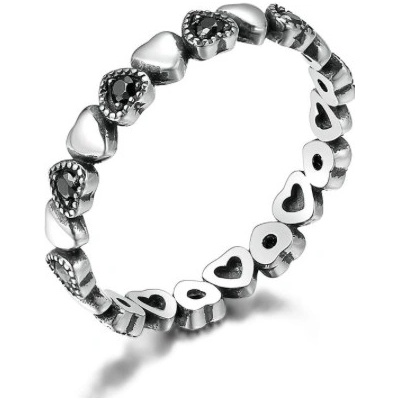 P&J Jewellery Stříbrný prsten Srdíčka SRP14