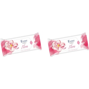 Event Промо пакет Event Flora - Fresh Magnolia, Влажни кърпи за ръце, 2 х 15 броя (2EV04FLF0202IR015A) - baby