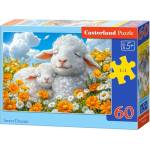 Castorland Пъзел Castorland от 60 части - Сладките сънища на агънцата (В-066308) - baby