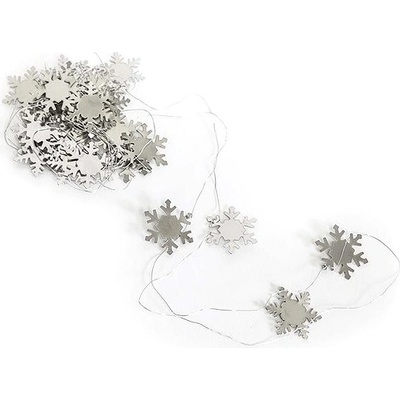 LAALU Řetěz s vločkami stříbrný 2 m – Zboží Dáma