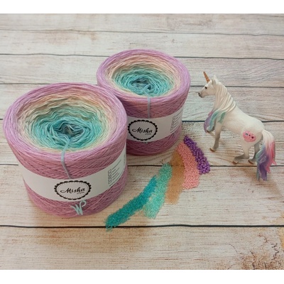 Mishastyle Unicorn (bílý lunární lurex) 3nitka návin: 500m