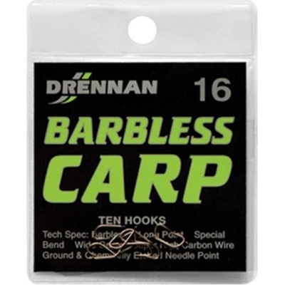Drennan bez Protihrotu Carp Barbless vel.12 10 ks