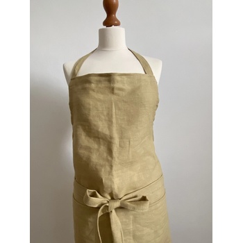 Tom Linen Lněná zástěra Pískvě béžová