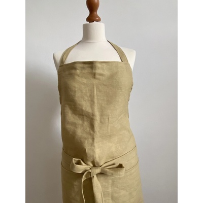 Tom Linen Lněná zástěra Pískvě béžová