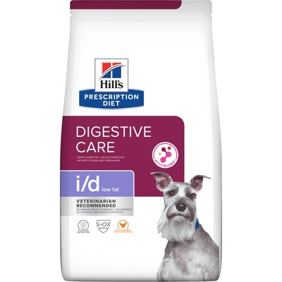 Hill's Prescription Diet I/D Low Fat Starostlivosť o zažívanie granule pre psov 1,5 kg