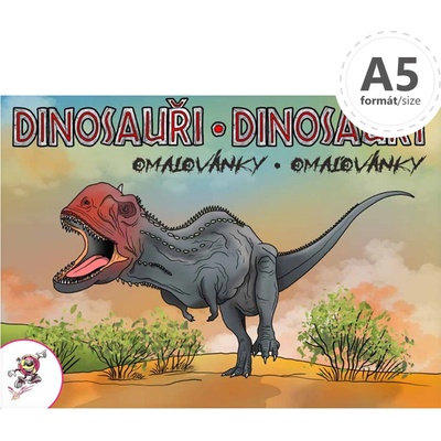 Omaľovánka A5 LUX Dinosaury