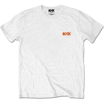 AC/DC Риза Logo (Back Print) Unisex White S (ACDCBPTSP02MW01)