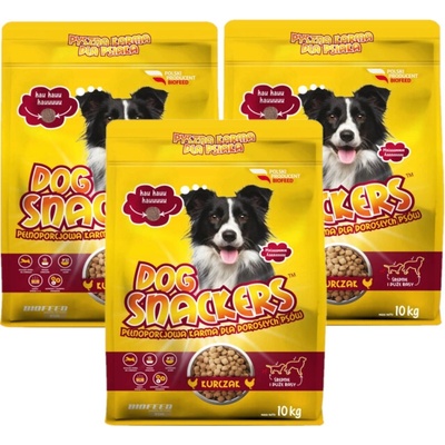 Snackers kuřecí střední a velká plemena 3 x 10 kg