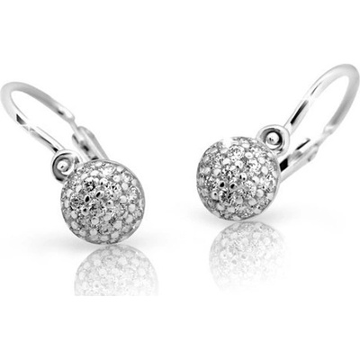 Cutie Jewellery dětské zlaté C2150B CZ White