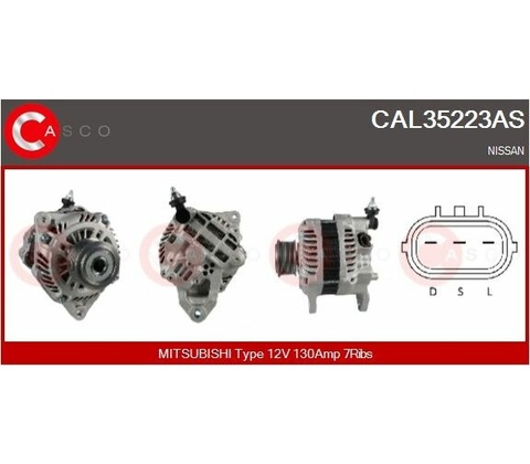 generátor CASCO CAL35223AS