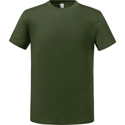 Jerzees tričko Organic 470M krátký rukáv pánské COT09470Mc4701-military gr