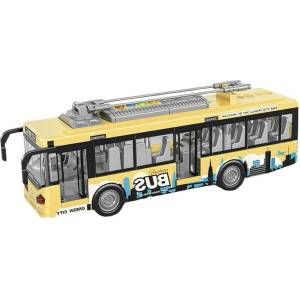 RAYA TOYS Електронна играчка Raya Toys - Тролейбус, със звуци и светлини, жълт (508123032)