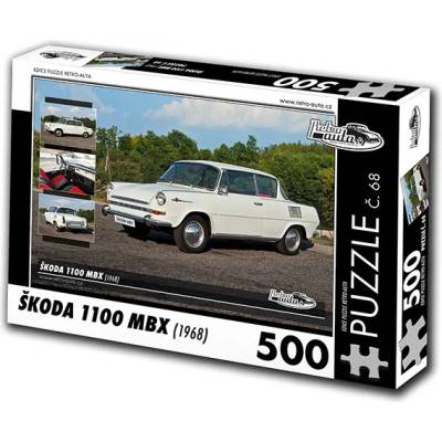 Retro cars - Puzzle Skoda 1100 MBX (1968) II - 500 piese