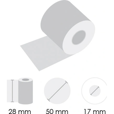 PAPIERNIK Kotúčiky TERMO 28/50/17 (10ks)