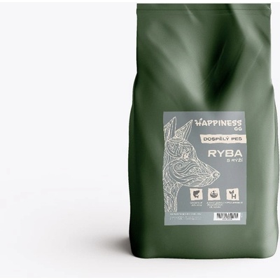 Happiness Goodness Grains Adult ryba s rýží 10 kg