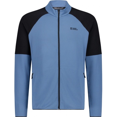 Mons Royale Quad Merino Fleece Jacket horizon blue/black