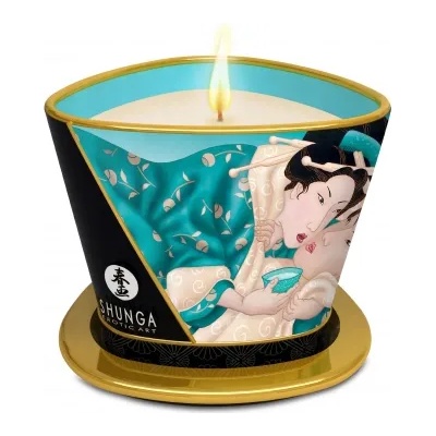 Shunga Масажна свещ с аромат на цветя Shunga Sensual