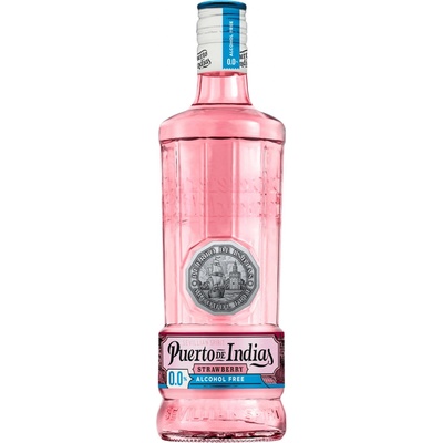 Puerto de Indias Strawberry Gin Alcohol Free 0% 0,7 l (holá láhev)