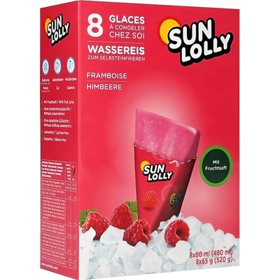 Sun Lolly Malinový ovocný nanuk 8×60 ml