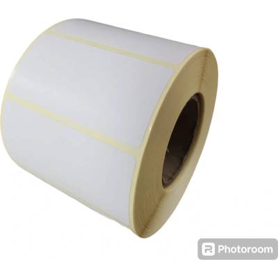 Papierová Etiketa 68 mm x 33 mm, Matný papier, Biela, Dutinka 40 mm, 1000 ks/kotúč, Permanentné lepidlo, Priemer kotúča 88 mm