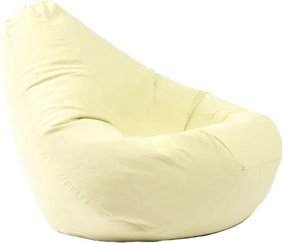 Pufrelax Пуф круша за деца 4-14 г. , 160л. , Nirvana Light - Lemon, Перящ се калъф, Пълнеж от Полистиролни перли, Гама Premium