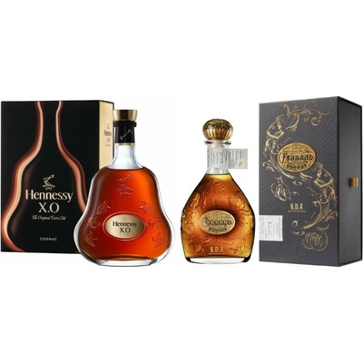 Hennessy XO + Ferrand Cognac Sélection des Anges 41.8% (set 1 x 0.7 L, 1 x 0.7 L)