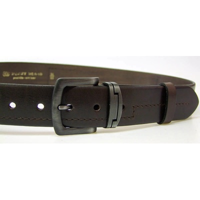 Penny Belts pánský kožený opasek 09-4-40 tmavě hnědý