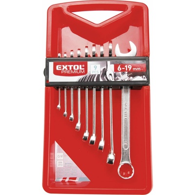 Extol Premium kľúče očkoploché 9-dielna sada 6-19mm 6352