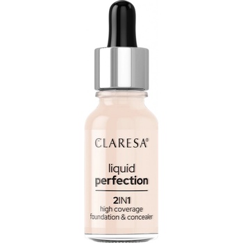 Claresa Liquid Perfection Korektor a krycí make-up 2v1 101 Light 18 g