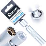 GEKO Вложка за свещи 14mm 3/8" тънкостенна с шарнир 81950 (G13502)