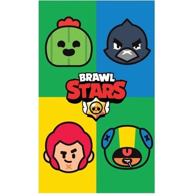 Carbotex · Dětský ručník Brawl Stars - motiv portréty - 100% bavlna s gramáží 320 gr./m² - 30 x 50 cm