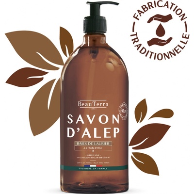 BeauTerra tekuté mýdlo aleppo 1 l
