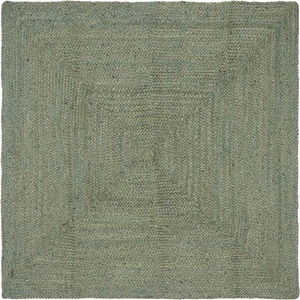 vidaXL Килим за площ Маслиненозелено 160 x 160 cm юта (42010459)