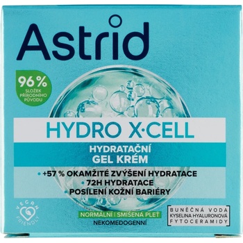 Astrid T. M. , a. s Astrid T. M. , a. s. Astrid Hydro X-Cell хидратиращ гел крем за нормална и комбинирана кожа 50 мл