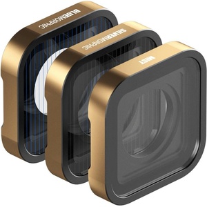 PolarPro - GoPro Hero 9, 10, 11 & 12 - 3-Pack - Mist - BlueMorphic - SilverMorphic - CinemaSeries Glass - Fog Diffusion and Creative Stripes - H9-FX-3PACK (H9-FX-3PACK)