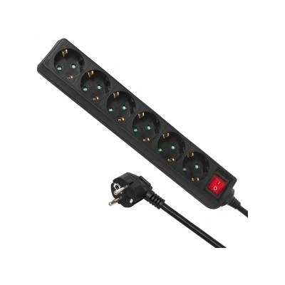 Maclean power strip 6 sockets with switch 5m german type mce195g