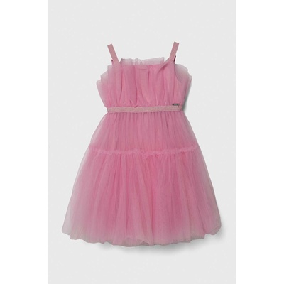 Guess Детска рокля Guess в розово среднодълга разкроена (J4RK22.KC3F0.PPYH)